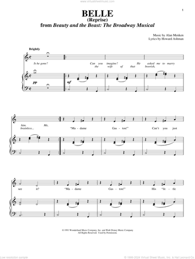 Belle (Reprise) (from Beauty And The Beast)