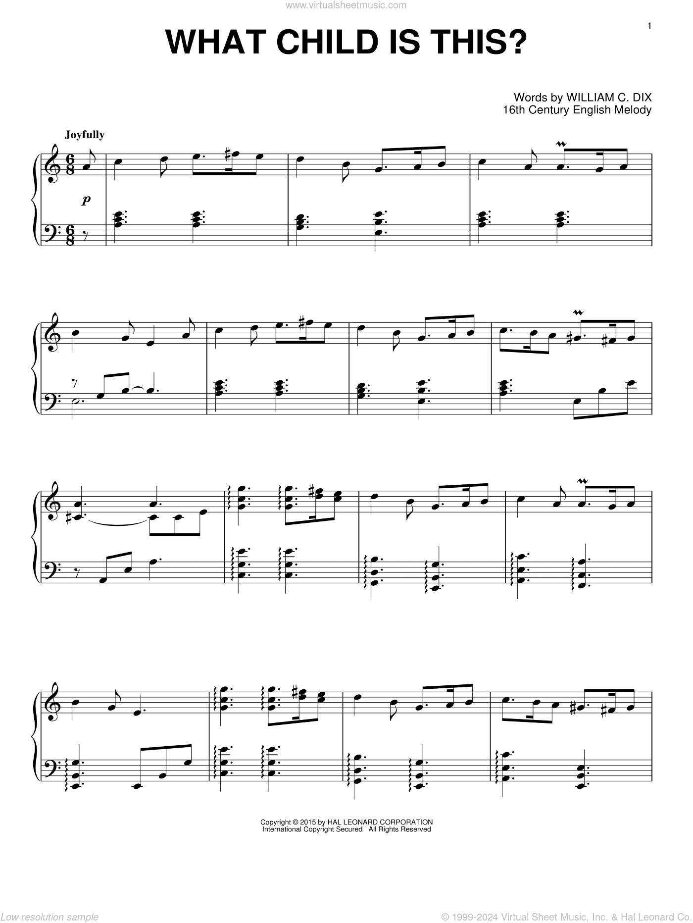 What Child Is This? (arr. David Lantz III)
