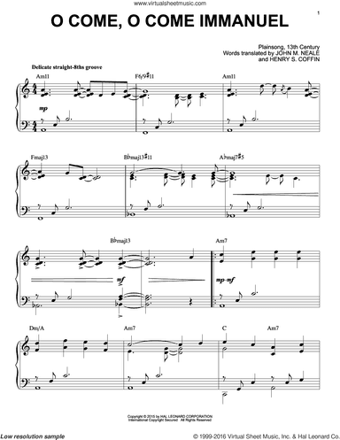 O Come, O Come Immanuel [Jazz version] (arr. Brent Edstrom)