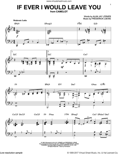 If Ever I Would Leave You [Jazz version] (arr. Brent Edstrom)