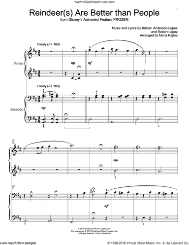 Reindeer(s) Are Better Than People (from Disney's Frozen) (arr. Mona Rejino)