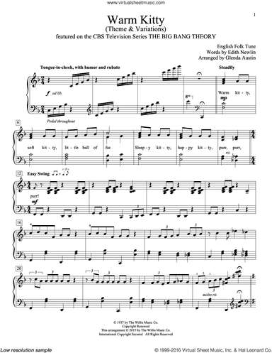 Warm Kitty (arr. Glenda Austin)
