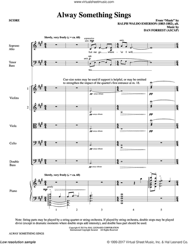 Alway Something Sings (COMPLETE)