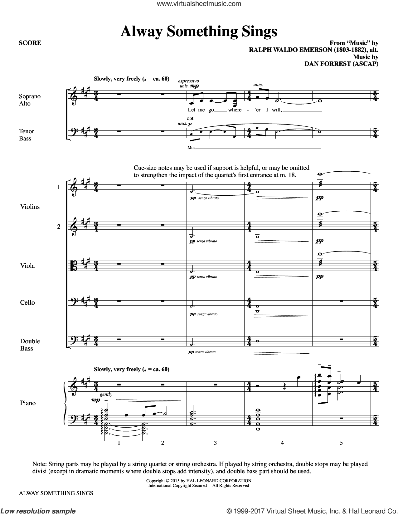 Alway Something Sings (COMPLETE)