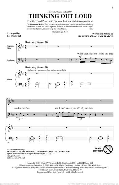 Thinking Out Loud (arr. Ed Lojeski)