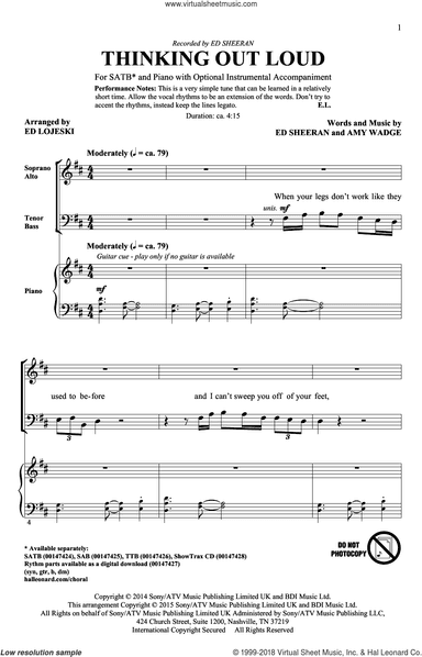 Thinking Out Loud (arr. Ed Lojeski)