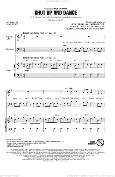 Shut Up And Dance (arr. Mac Huff)
