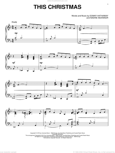 This Christmas, (intermediate)