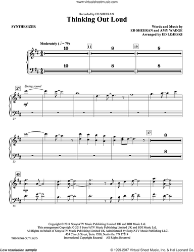 Thinking Out Loud (arr. Ed Lojeski) (complete set of parts)