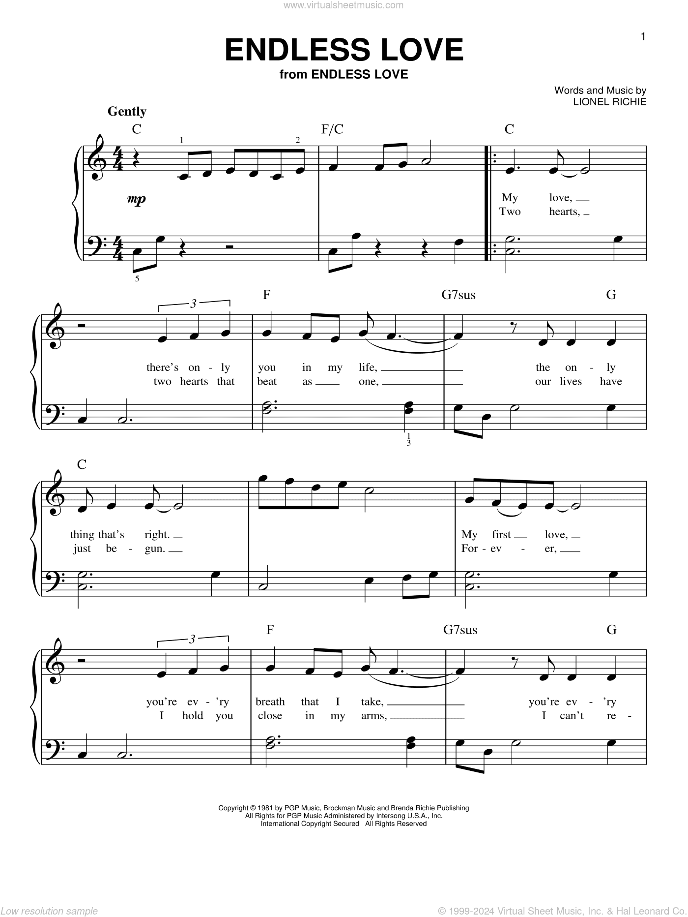 Endless Love, (beginner)