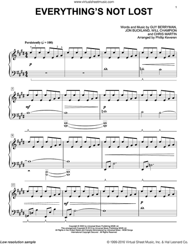 Everything's Not Lost [Classical version] (arr. Phillip Keveren)