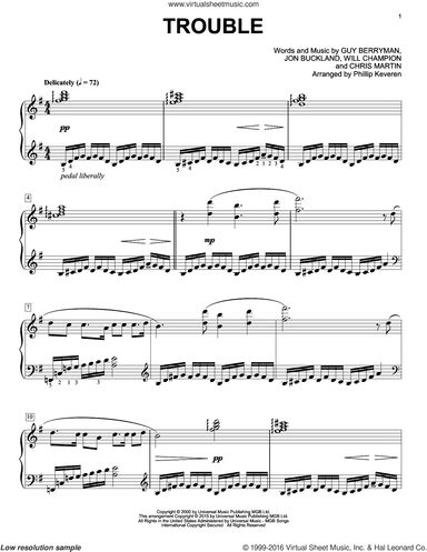 Trouble [Classical version] (arr. Phillip Keveren)