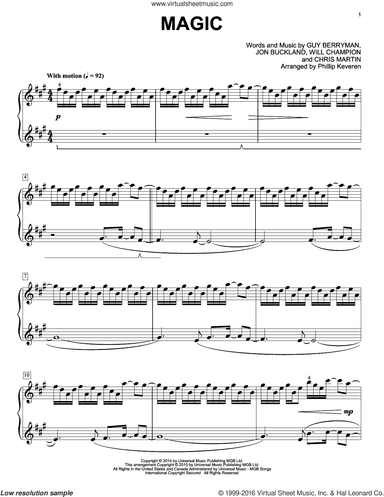 Magic [Classical version] (arr. Phillip Keveren)