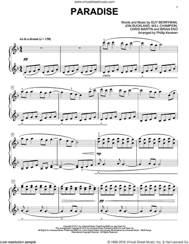 Paradise [Classical version] (arr. Phillip Keveren)