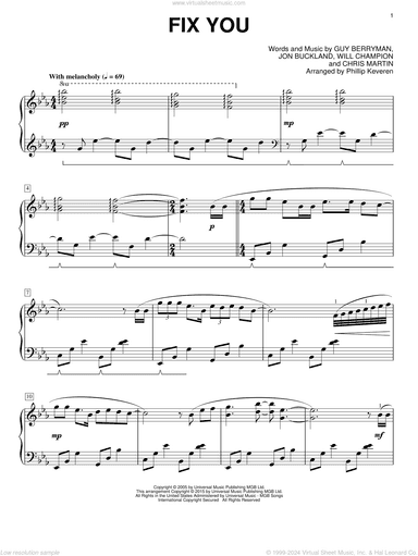 Fix You [Classical version] (arr. Phillip Keveren)
