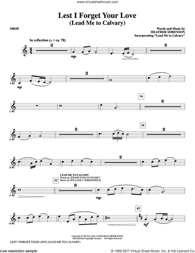 Lest I Forget Your Love (complete set of parts)