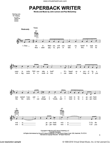 Paperback Writer