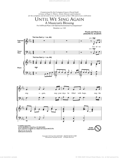 Until We Sing Again (A Musician's Blessing)