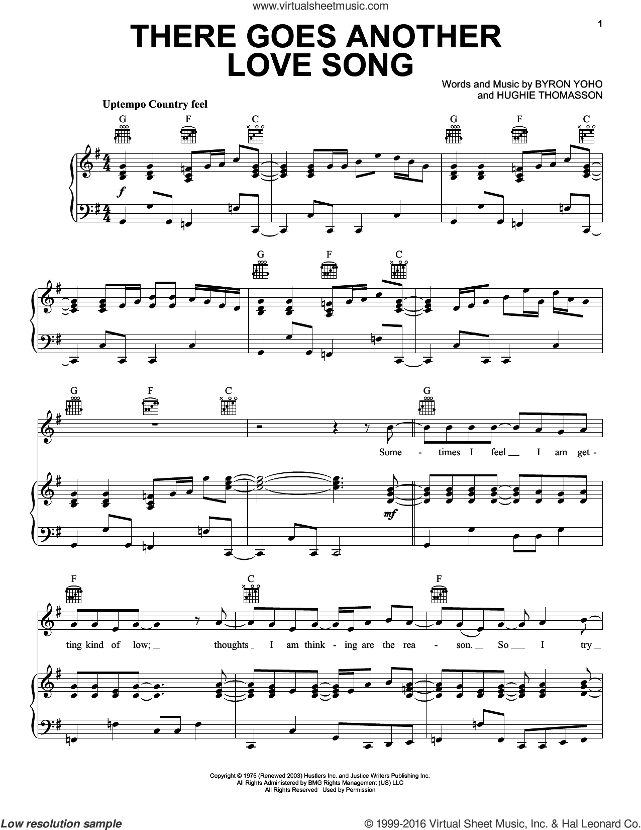 There Goes Another Love Song