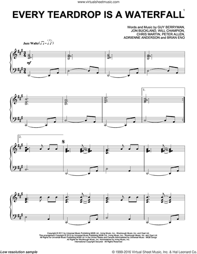 Every Teardrop Is A Waterfall [Jazz version]