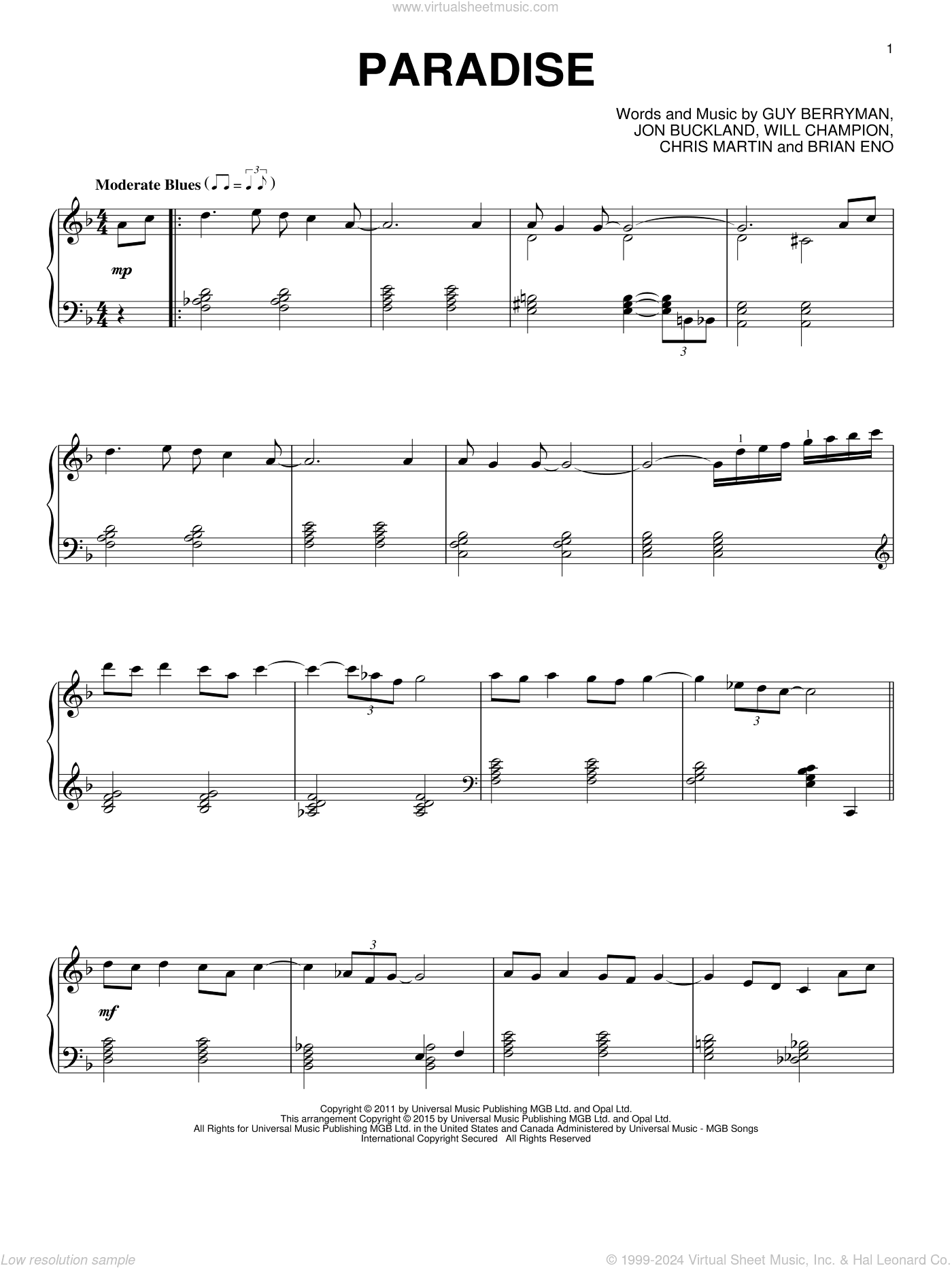 Paradise [Jazz version]