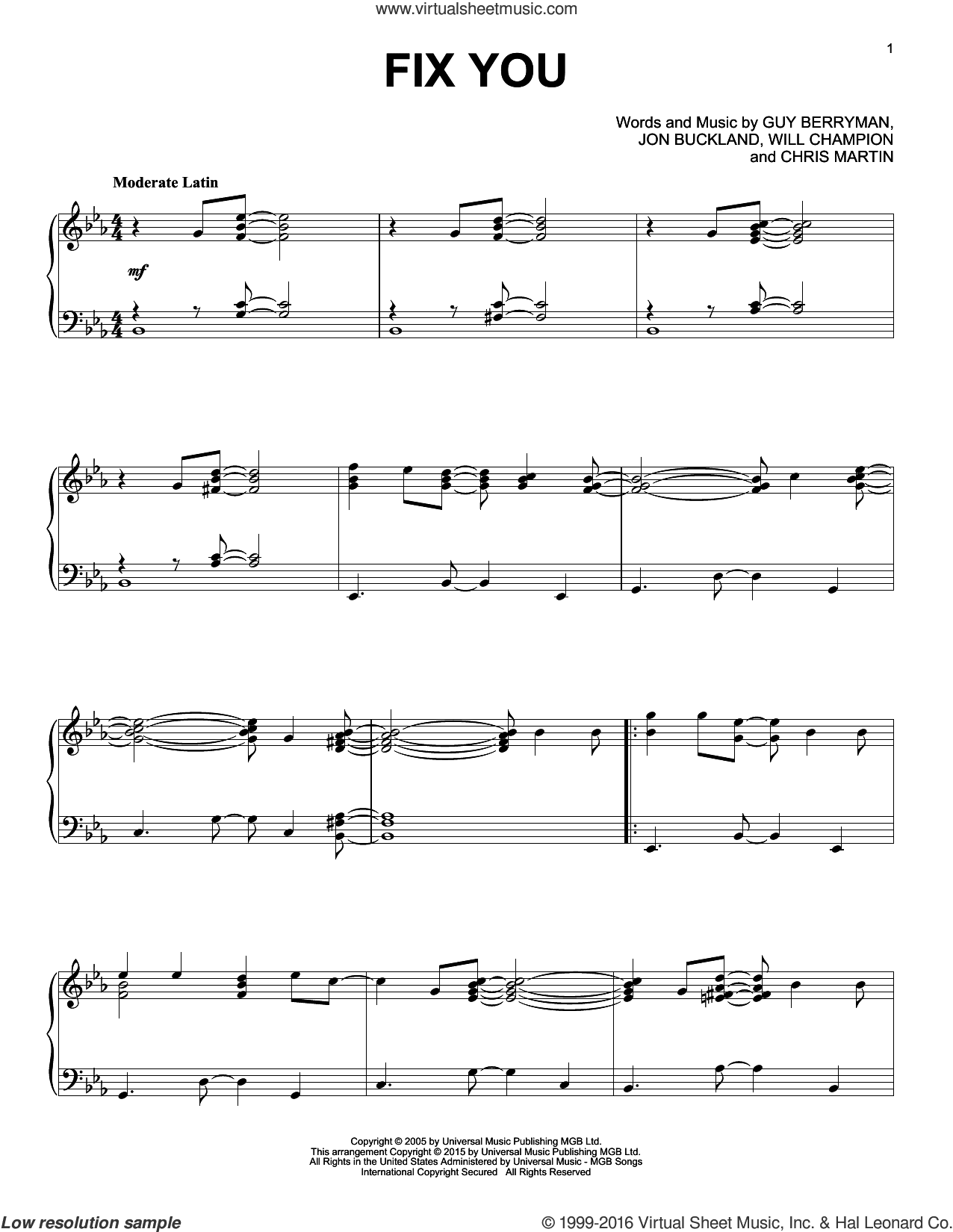 Fix You [Jazz version]