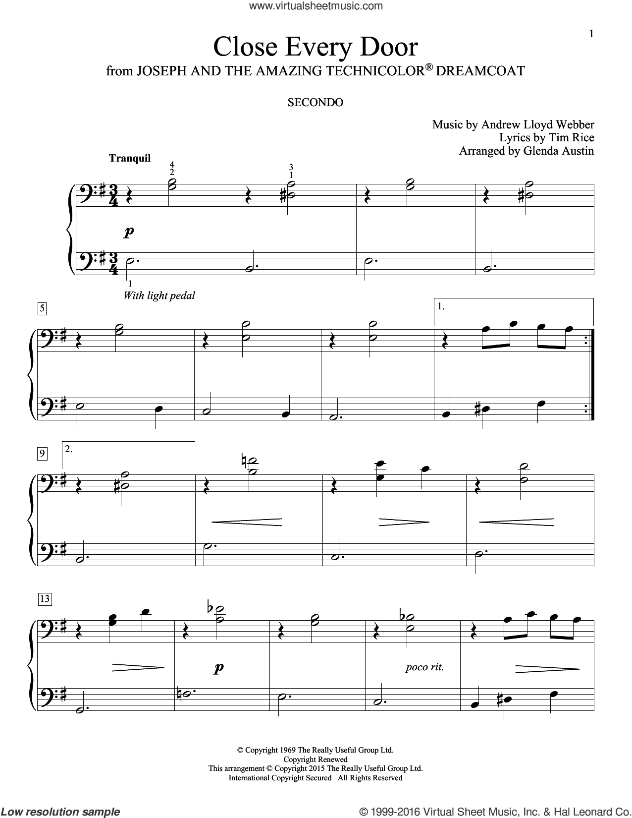 Close Every Door (arr. Glenda Austin)