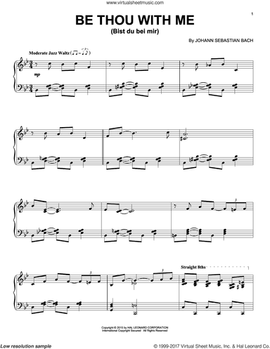 Bist du bei mir (You Are With Me) [Jazz version]
