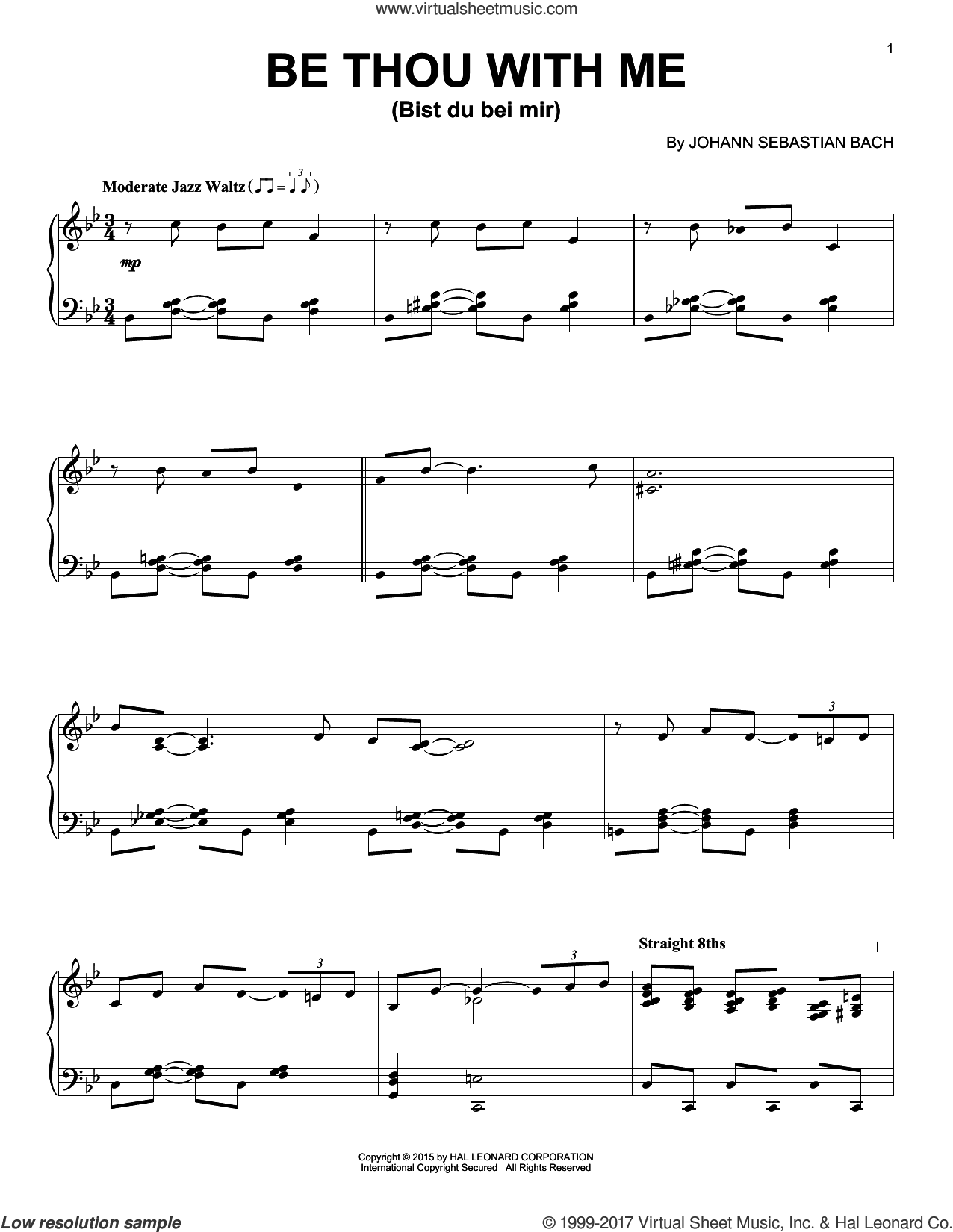 Bist du bei mir (You Are With Me) [Jazz version]