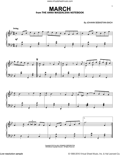 March In D Major [Jazz version]