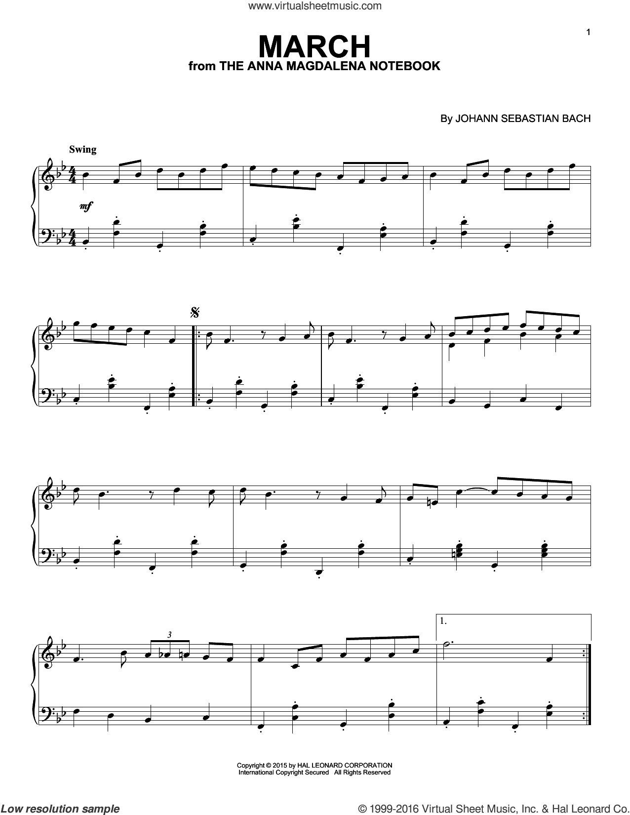 March In D Major [Jazz version]