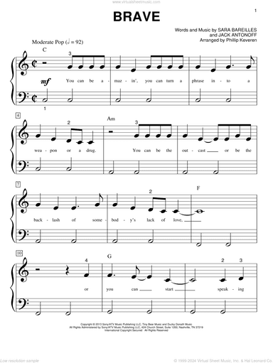 Brave (arr. Phillip Keveren)