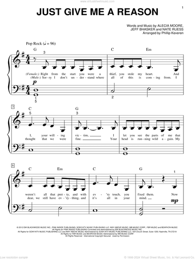 Just Give Me A Reason (arr. Phillip Keveren)