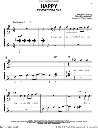 Happy (arr. Phillip Keveren)