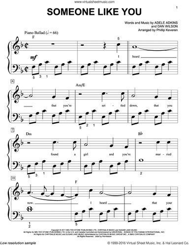 Someone Like You (arr. Phillip Keveren)