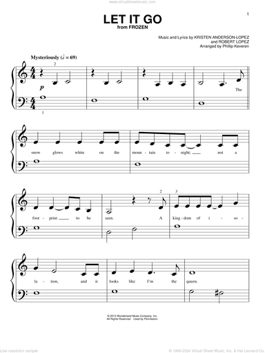 Let It Go (from Frozen) (arr. Phillip Keveren)