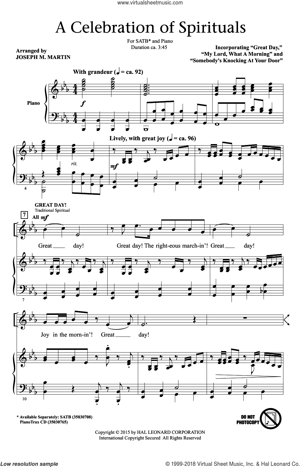 A Celebration Of Spirituals