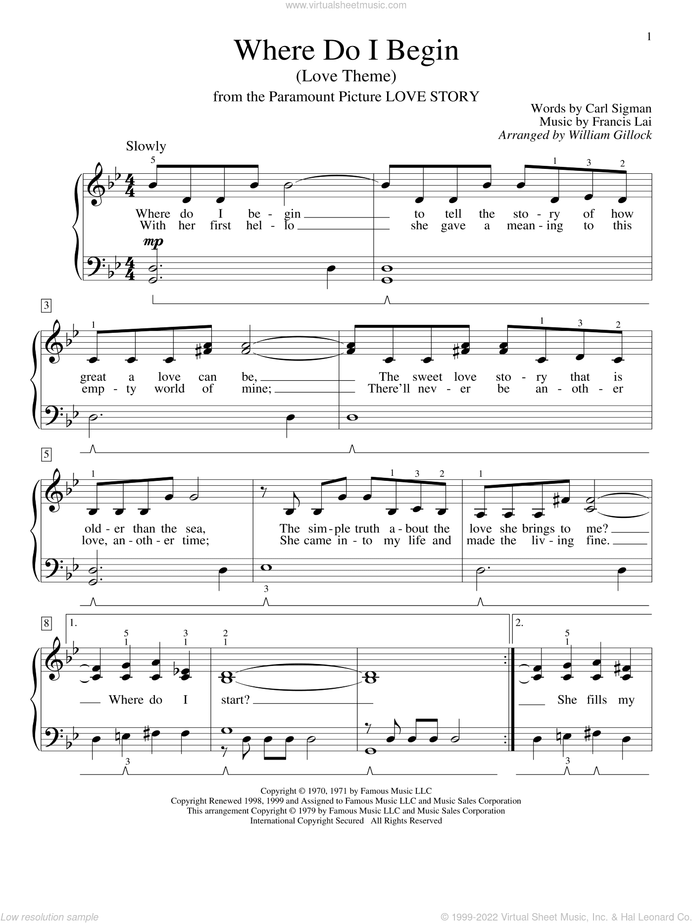 Where Do I Begin (Love Theme)