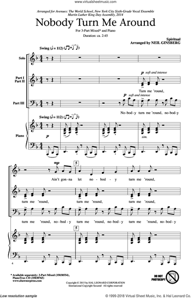 Nobody Turn Me Around (arr. Neil Ginsberg)