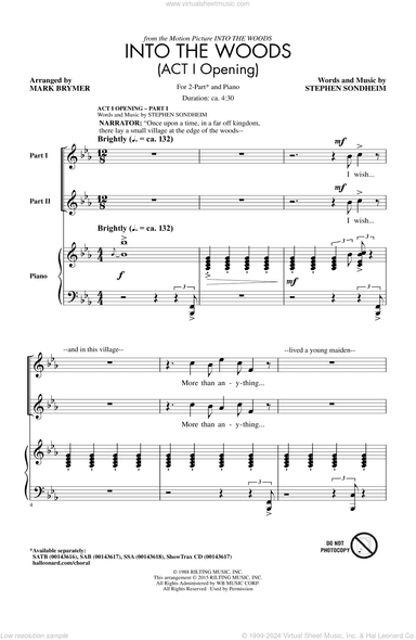 Into The Woods (Act I Opening) - Part I