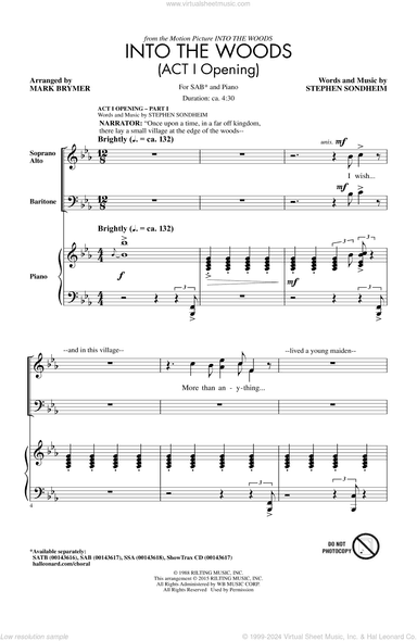Into The Woods (Act I Opening) - Part I