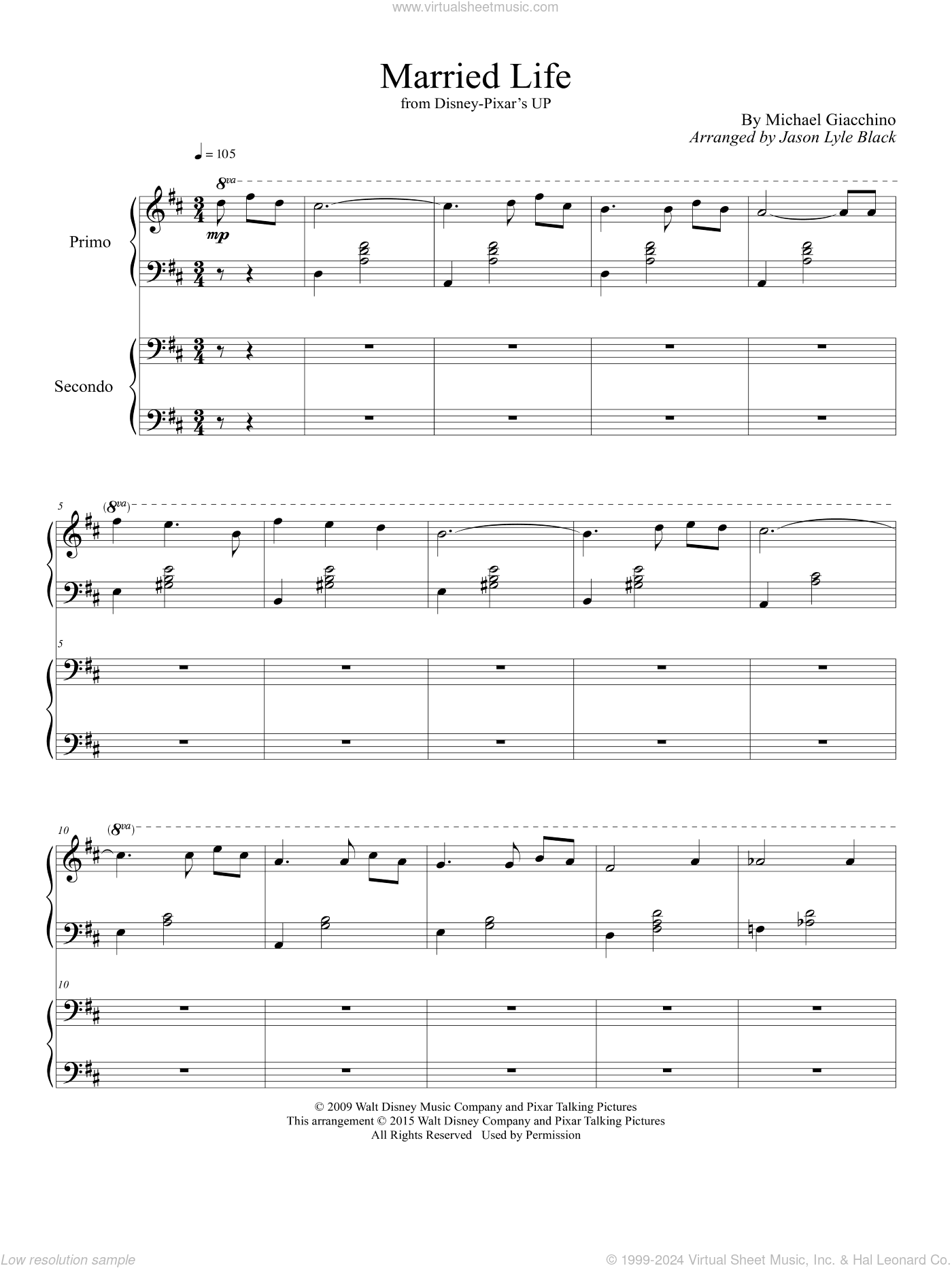Married Life (from Up) (arr. Jason Lyle Black)
