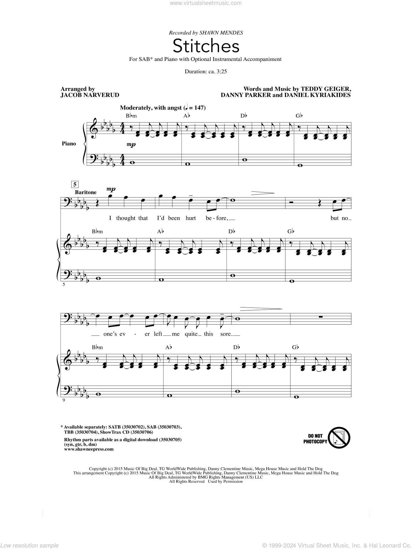 Stitches (arr. Jacob Narverud)