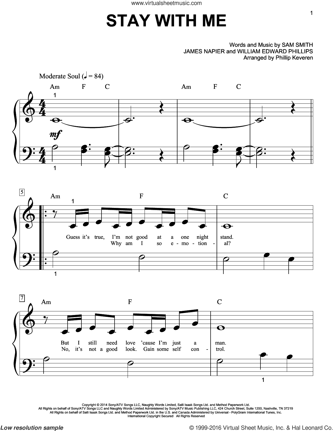 Stay With Me (arr. Phillip Keveren)