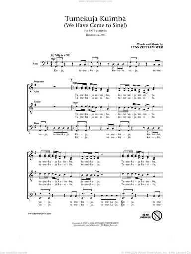 Tumekuja Kuimba (We Have Come To Sing!)