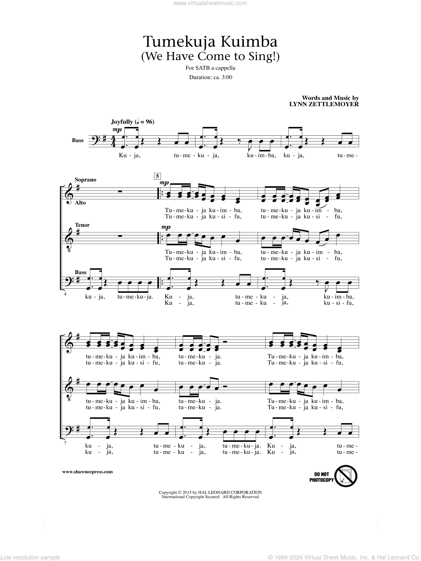 Tumekuja Kuimba (We Have Come To Sing!)