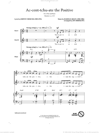 Ac-cent-tchu-ate The Positive (arr. Joy Hirokawa)