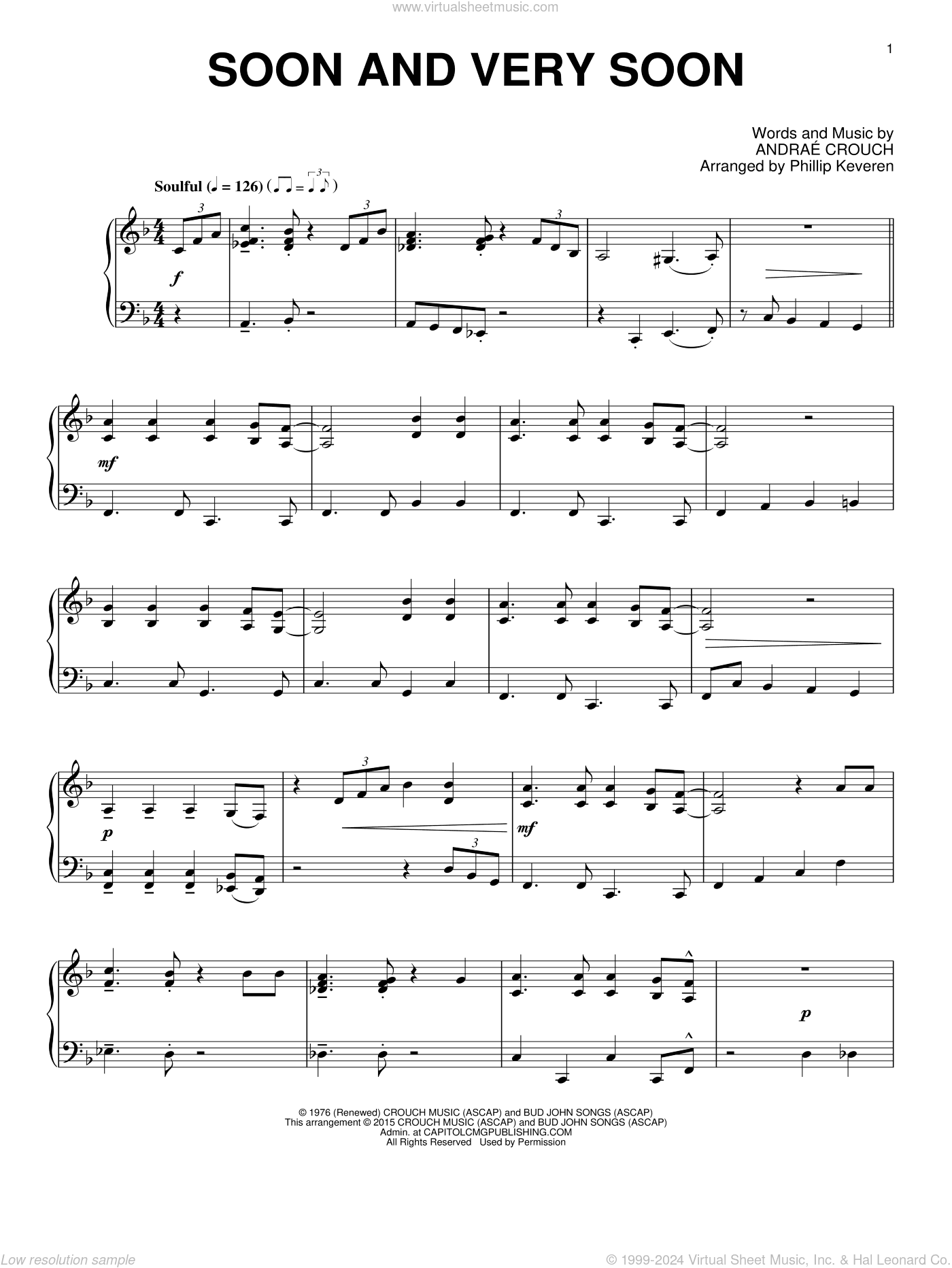 Soon And Very Soon (arr. Phillip Keveren)