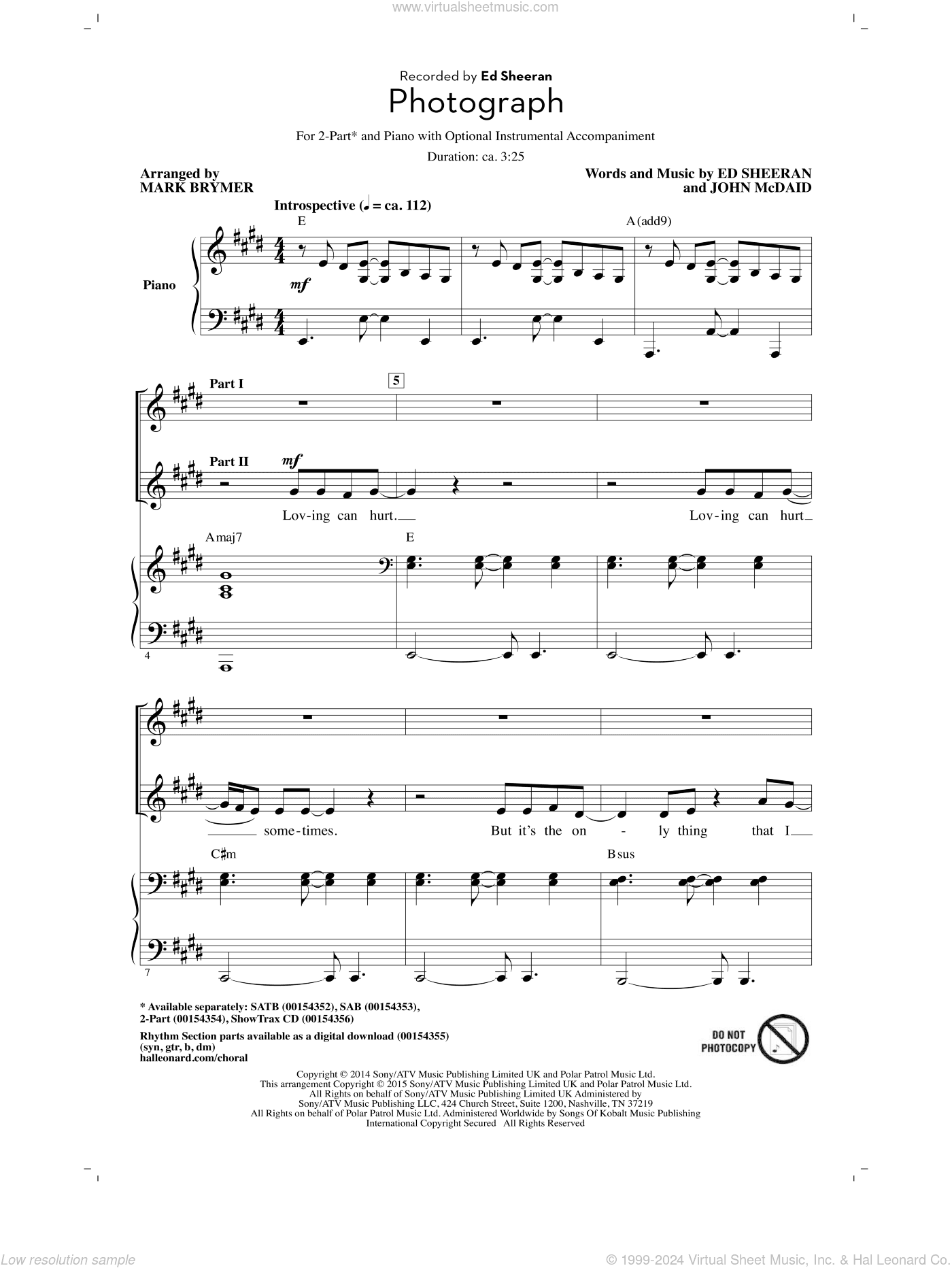 Photograph (arr. Mark Brymer)