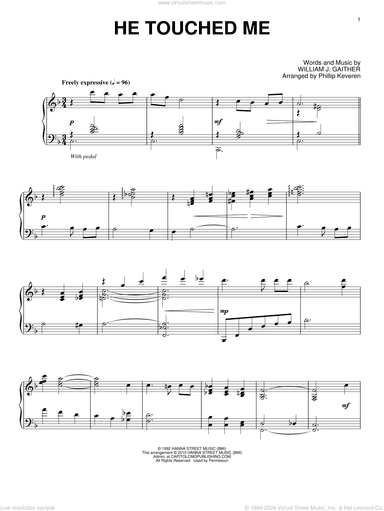 He Touched Me (arr. Phillip Keveren)